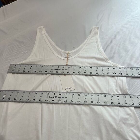 NWT Quince White Sleeveless Tank Top Size XL New - Picture 3 of 7